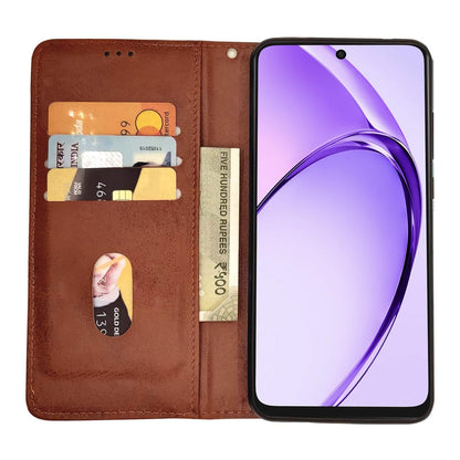 Brown Magnetic mobile flip cover for Oppo A3x 5G/A3x 4G/A3 5G – Pikkme – photo 3