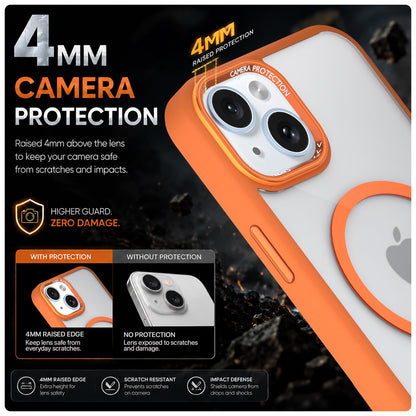 Pikkme orange mag-safe MagSafe mobile cover for iPhone 15 – photo 4