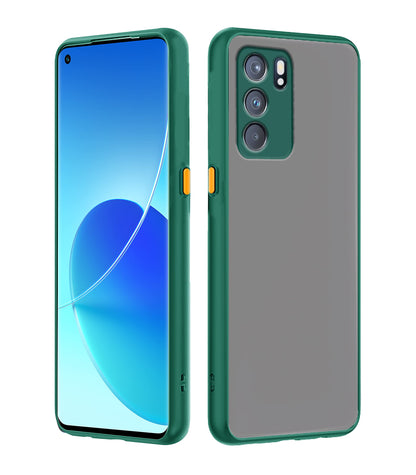 Oppo Reno 6 5G Hybrid mobile cover in green by Pikkme