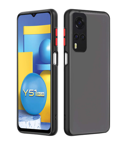 Vivo Y51 phone cover in black by Pikkme