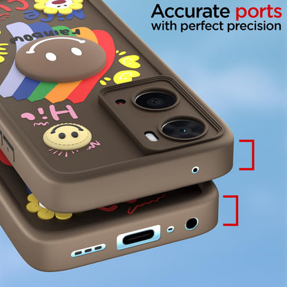 Oppo A76/A96/A36 back cover in brown by Pikkme – photo 4