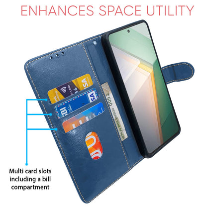Pikkme iQOO 11 5G Magnetic blue & brown flip case – photo 3