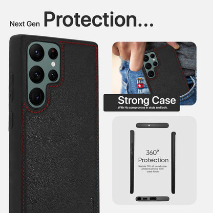 Pikkme Samsung S22 Ultra Leather black mobile cover – photo 6