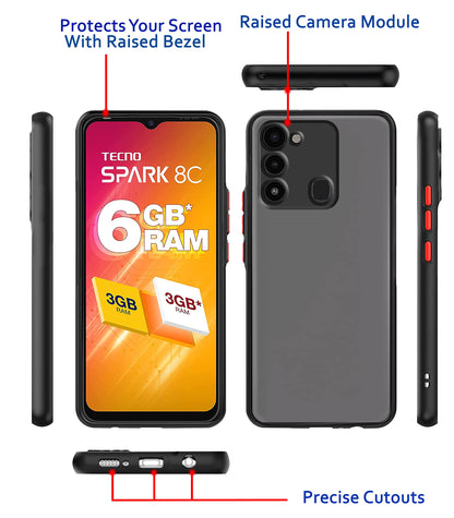Pikkme Tecno Spark 8c/Spark Go 2022 black mobile back cover – photo 3