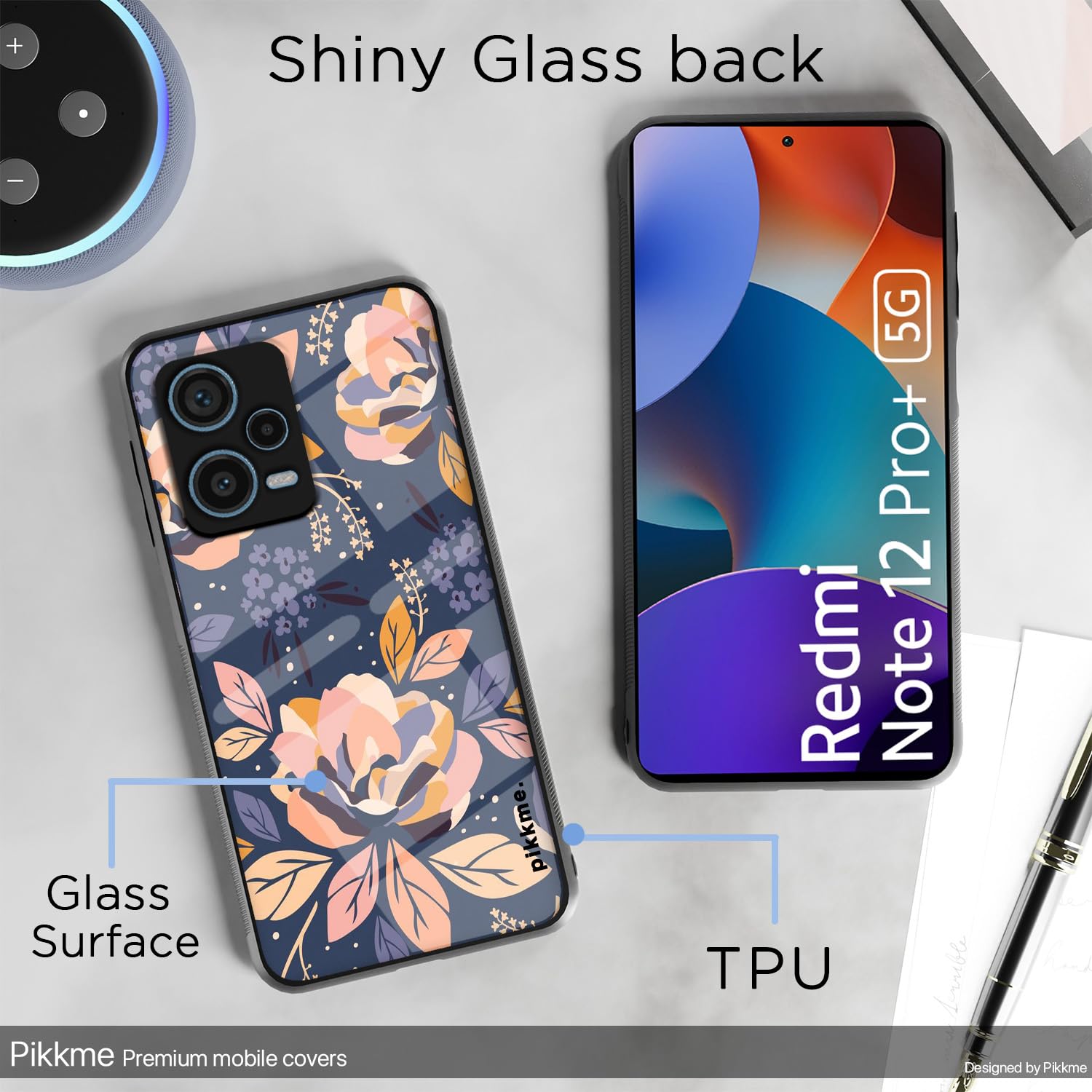 Pikkme Redmi Note 12 Pro Plus 5G Flower mobile back cover – photo 3