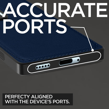 Pikkme Vivo V30 / V30 Pro 5G Leatherback Back Case | Blue
