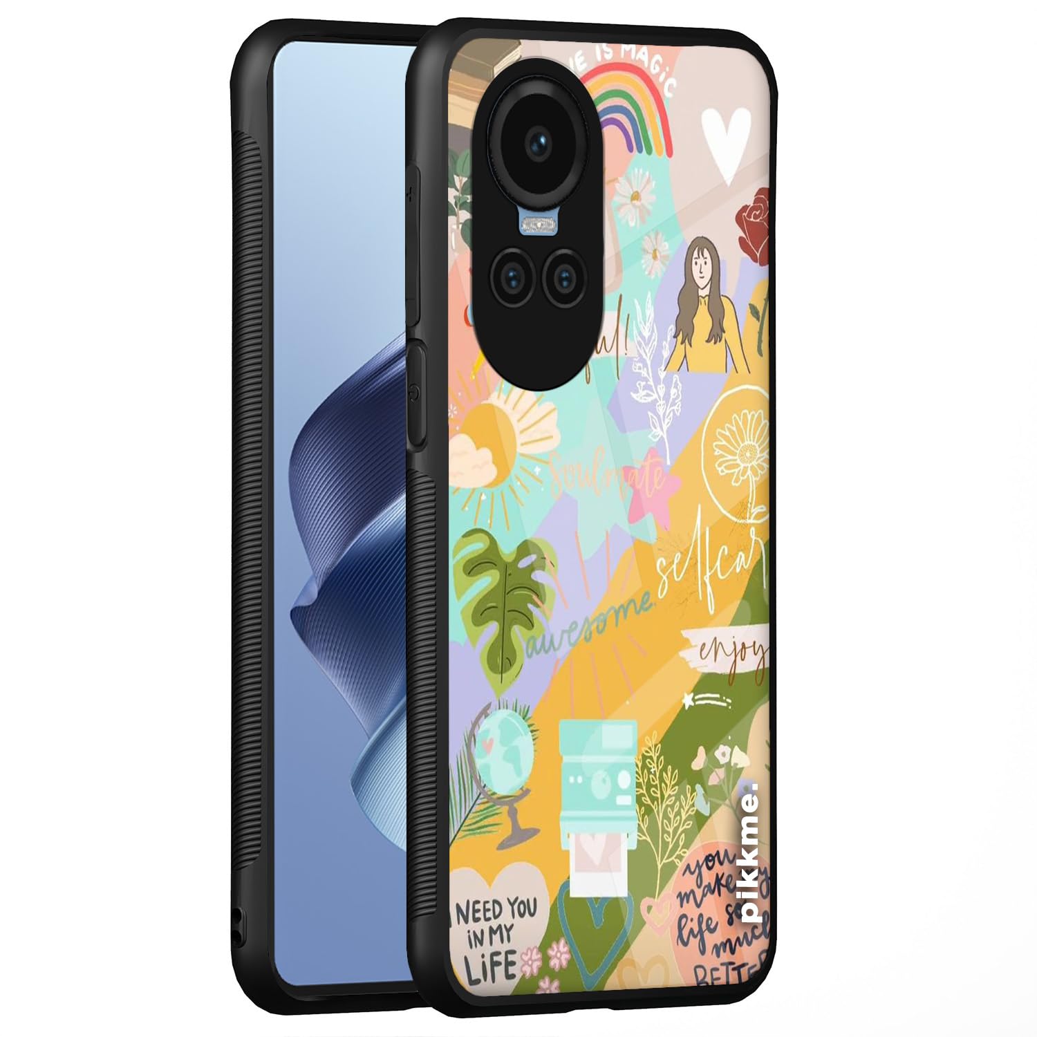 Oppo Reno 10 5G Hybrid mobile back cover by Pikkme