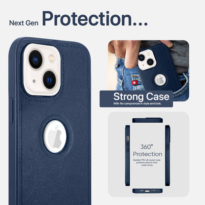 Pikkme blue Leather phone cover for iPhone 13 – photo 7