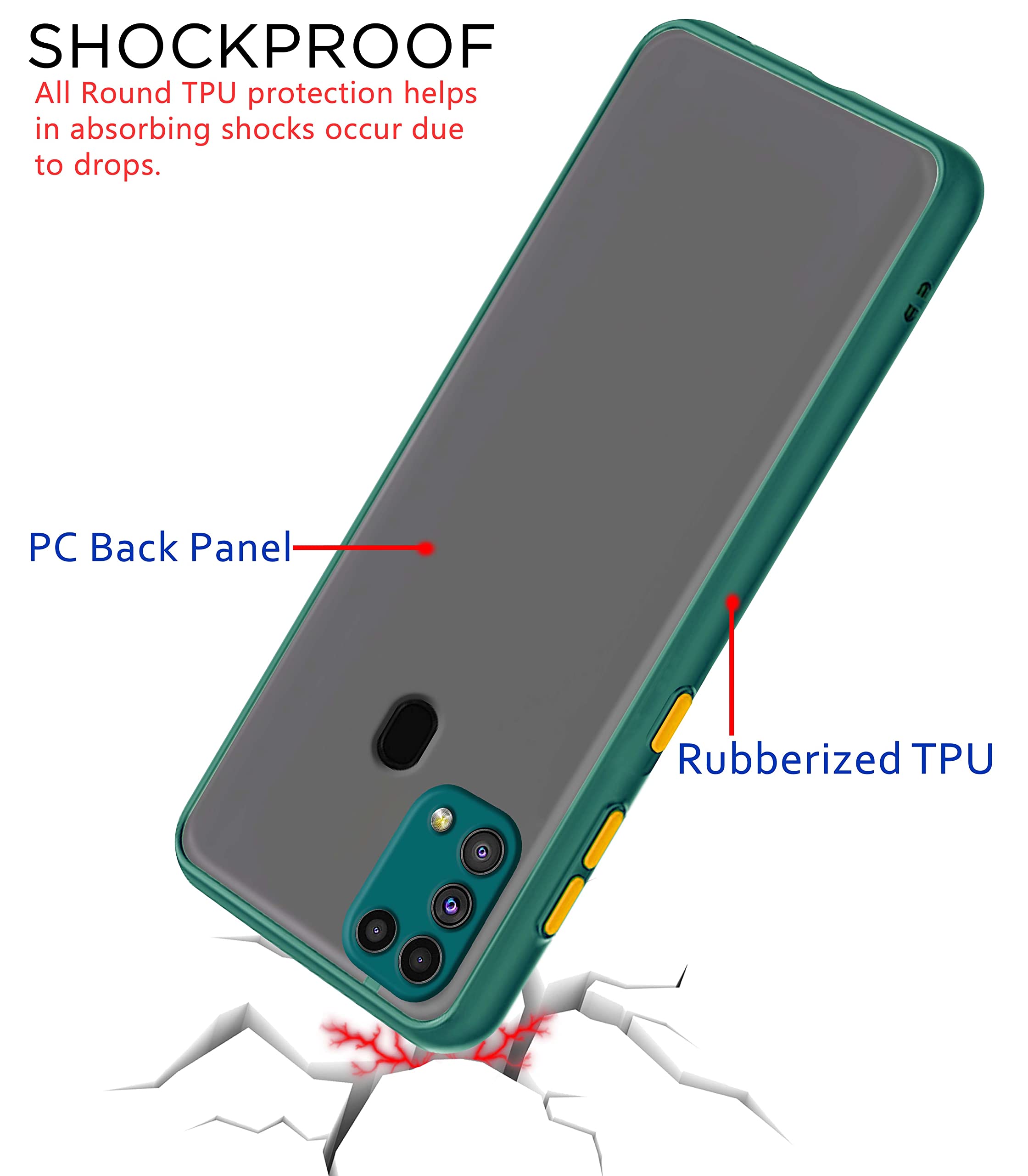 Pikkme Samsung M31 green back cover – photo 4