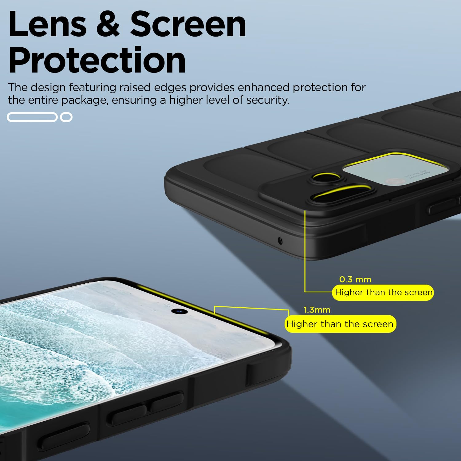 Pikkme Vivo V30/V30 Pro 5G Liquid Silicone black mobile cover – photo 4
