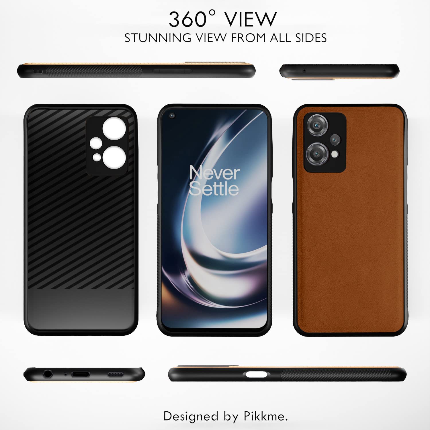 Pikkme camel Leather back cover for OnePlus Nord CE 2 Lite 5G – photo 3