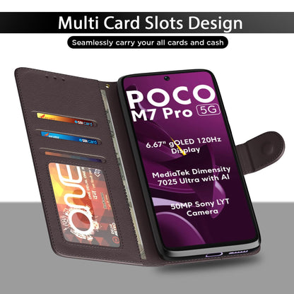 Pikkme coffee Wallet flip case for POCO M7 Pro 5G – photo 5