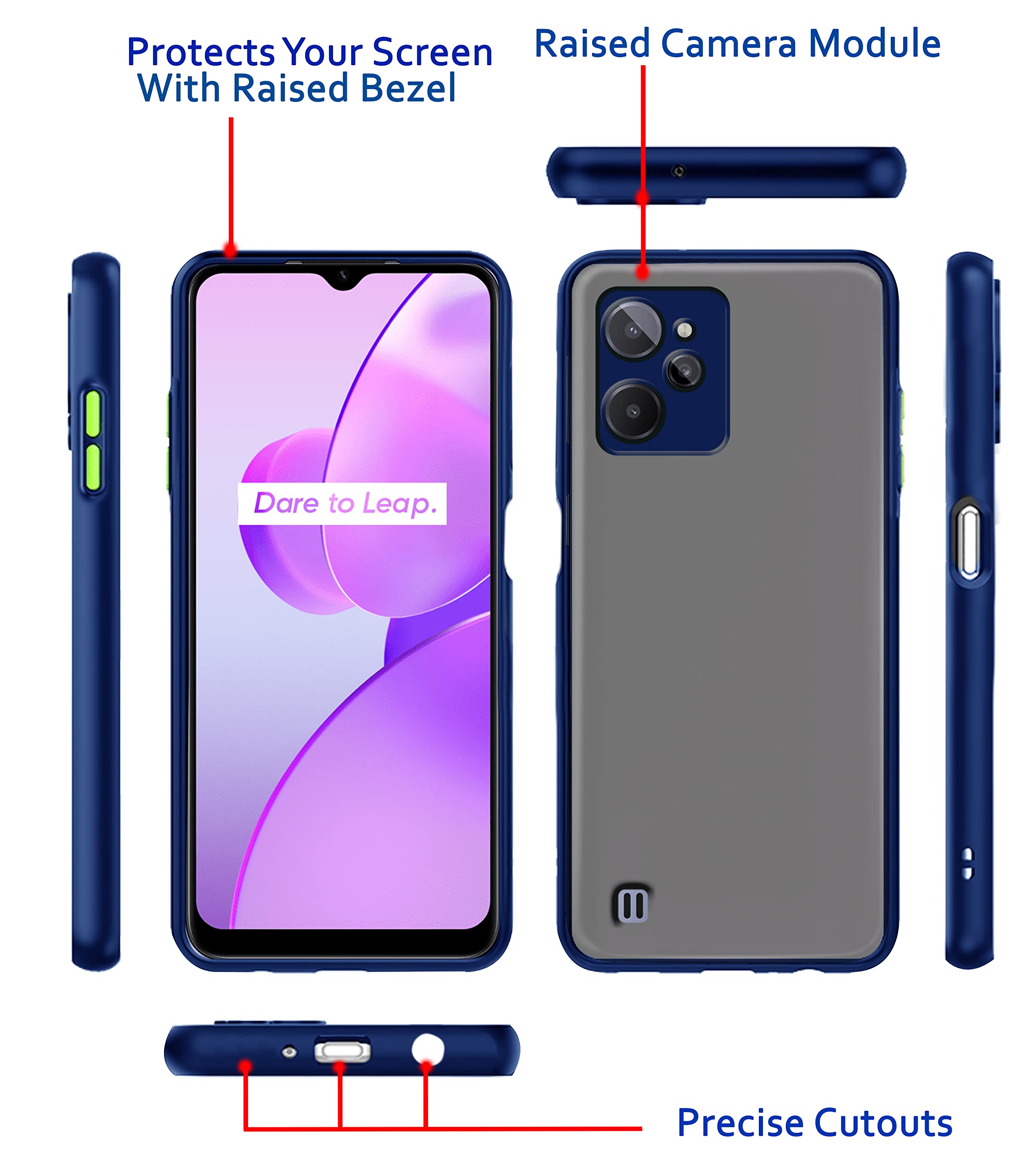 Blue back cover for Realme C31 – Pikkme – photo 2