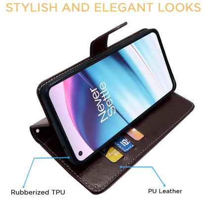 Pikkme OnePlus Nord CE 5G coffee & brown flip cover – photo 5