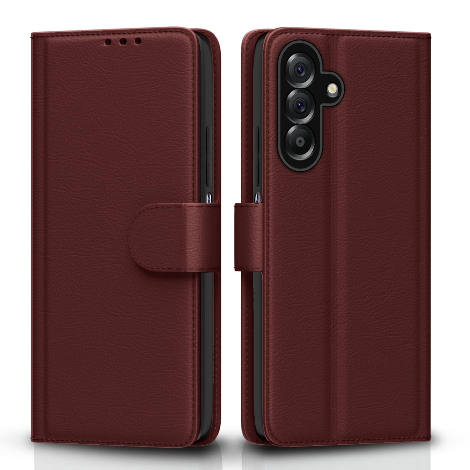 Brown Wallet mobile flip cover for Samsung A26 5G – Pikkme