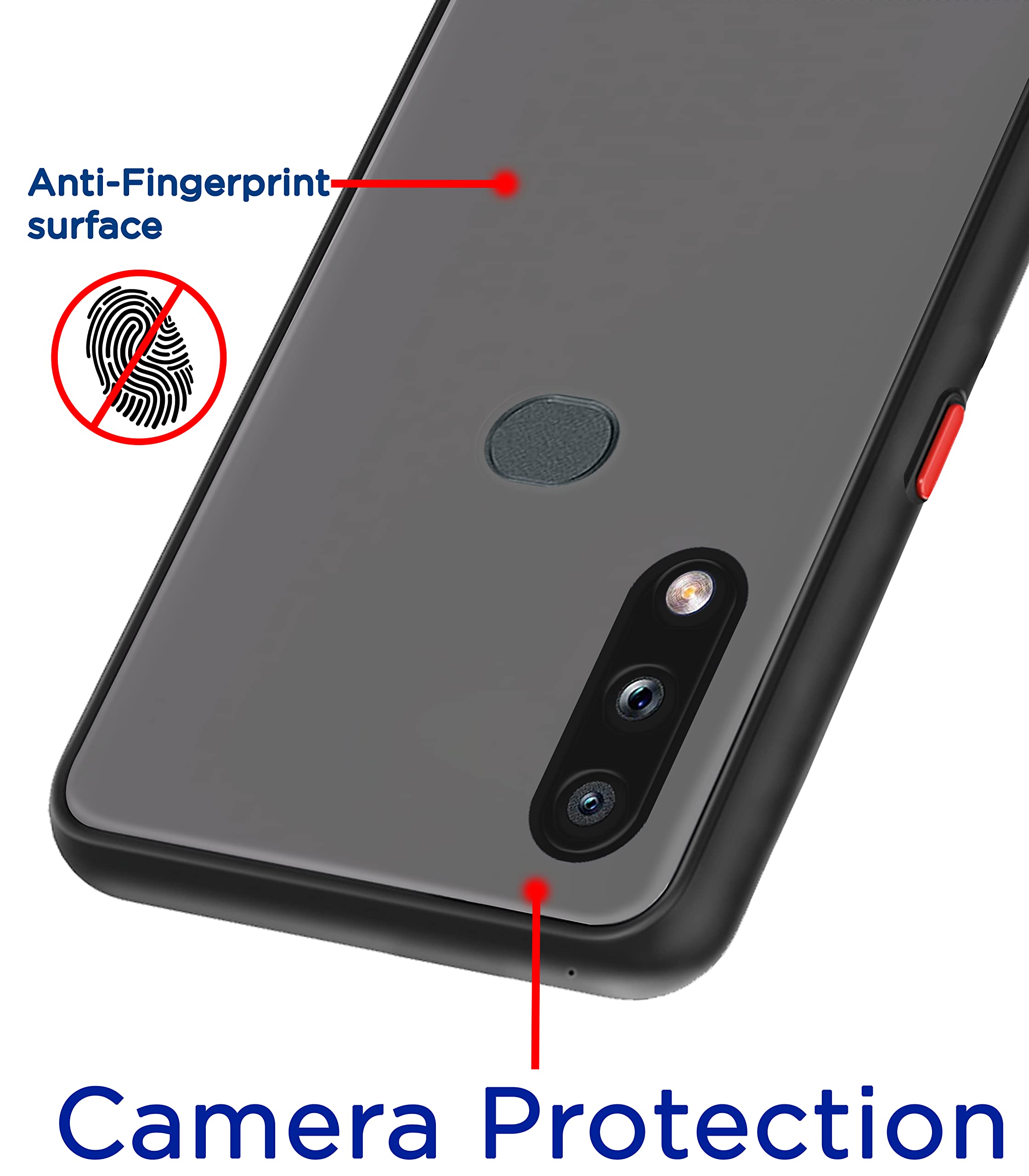 Black Hybrid phone cover for Samsung A10s – Pikkme – photo 3