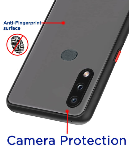 Black Hybrid phone cover for Samsung A10s – Pikkme – photo 3