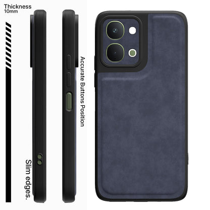 Pikkme Vivo T5x/Y51 Pro/iQOO Z11x 5G Leather blue mobile cover – photo 3