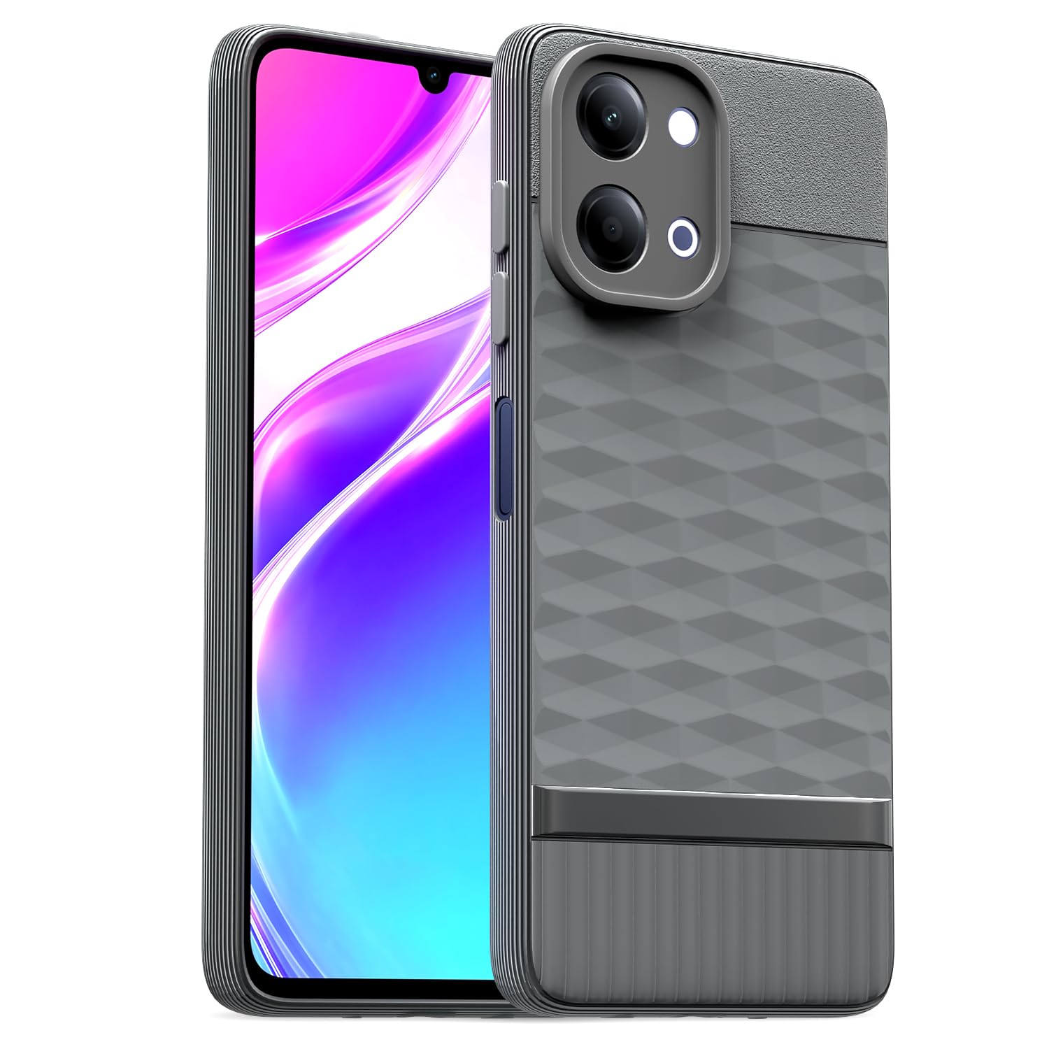 Vivo Y11/T5 Lite 5G back cover in grey by Pikkme