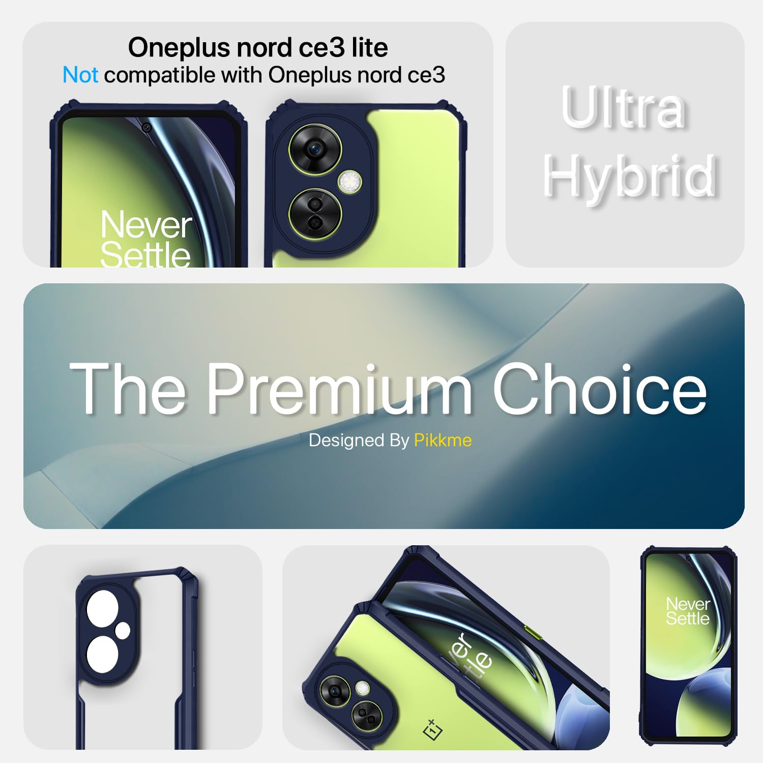 Pikkme OnePlus Nord CE 3 Lite 5G blue back cover – photo 2