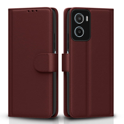 Pikkme Motorola Moto G05 Premium Leather Finish Vintage Flip Cover (Brown)