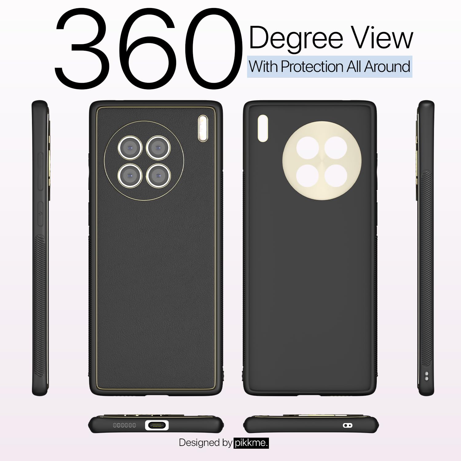 Vivo X90 5G Chrome back cover in black by Pikkme – photo 3