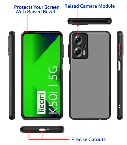 Redmi K50i 5G Hybrid phone cover in tpu, black by Pikkme – photo 3
