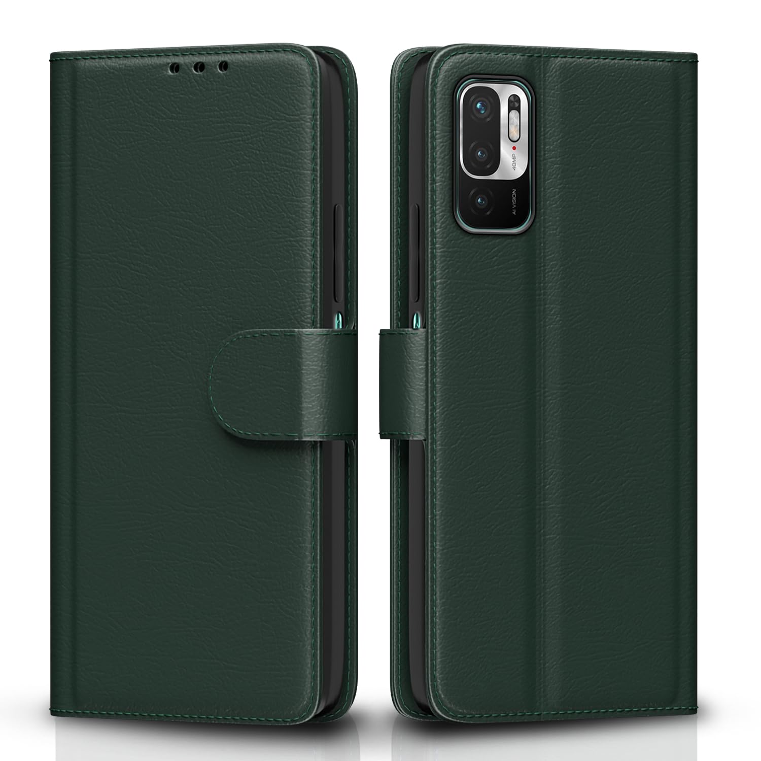 Pikkme Redmi Note 10T/Poco M3 Pro 5G green flip case