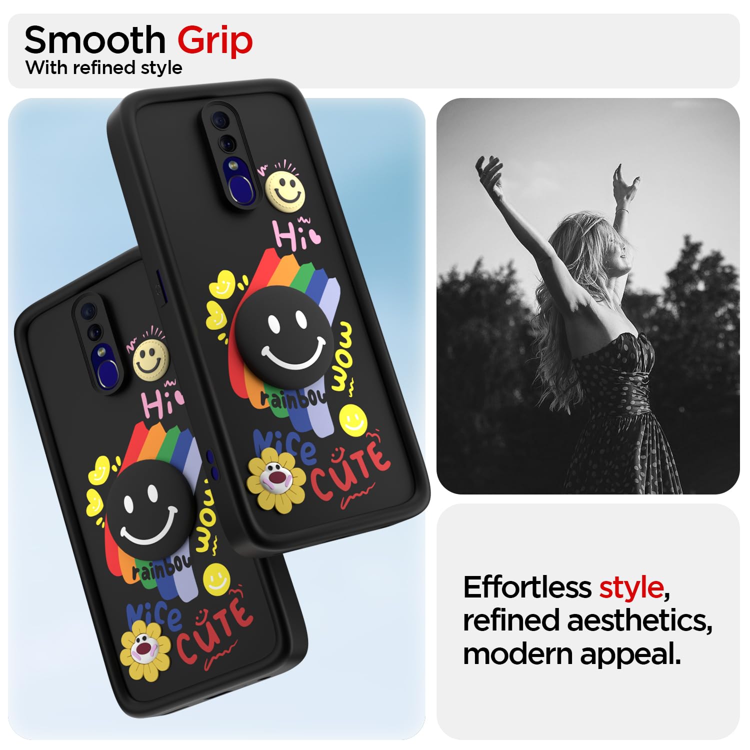 Black Soft Silicone mobile cover for Oppo F11 – Pikkme – photo 2