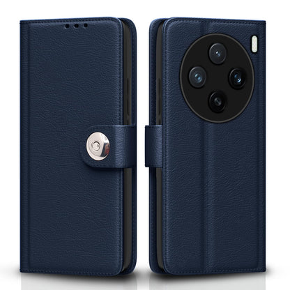 Pikkme Vivo X200 5G Button blue flip cover