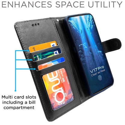 Vivo V17 Pro flip case in black by Pikkme – photo 3