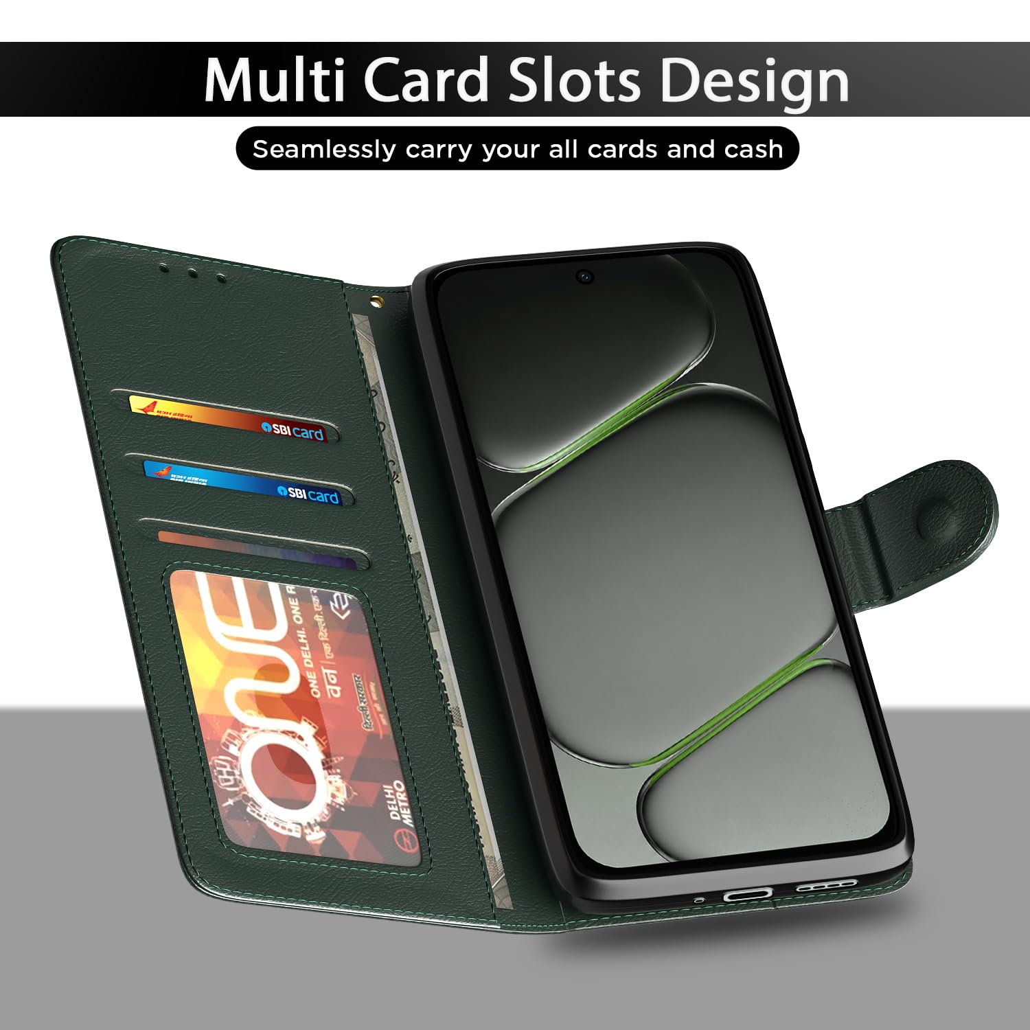 OnePlus N6 5G flip cover in green by Pikkme – photo 5