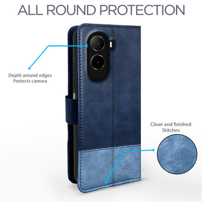Pikkme Redmi A7 Pro/Poco C85x 5G/C81 navy & light blue flip case – photo 4