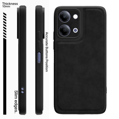 Vivo Y11/T5 Lite 5G Leather phone cover in black by Pikkme – photo 3
