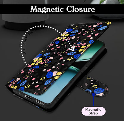 Black flower flip cover for OnePlus Nord 4 5G – Pikkme – photo 6