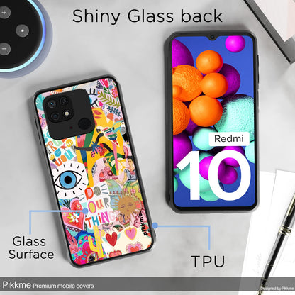 Pikkme Redmi 10/10 Power Flower mobile back cover – photo 3