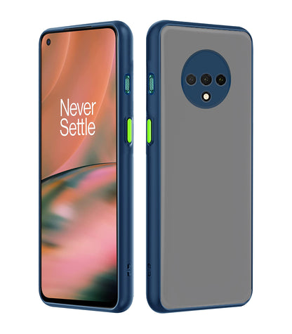 Blue Matte phone cover for OnePlus 7T – Pikkme