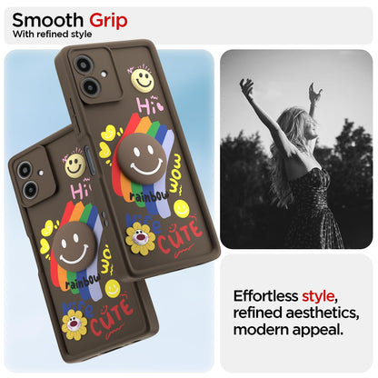 Pikkme brown Soft Silicone back cover for Moto G54/G64 5G – photo 2