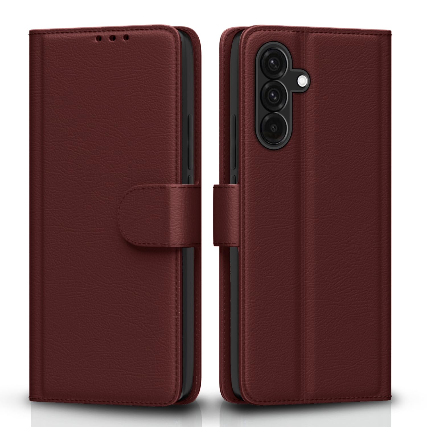 Pikkme brown Wallet flip case for Samsung A56 5G