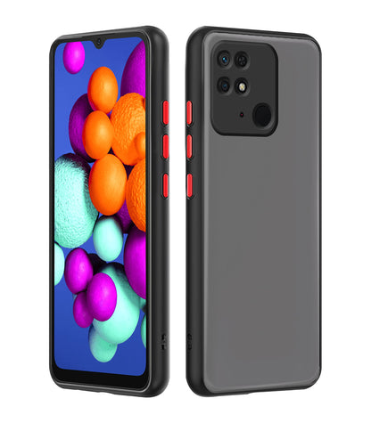 Black Hybrid back cover for Redmi 10/10 Power – Pikkme