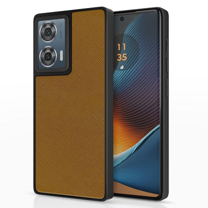 Tan Leatherback mobile back cover for Moto Edge 50 Fusion/G96 5G – Pikkme