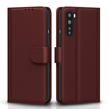 Brown Wallet mobile flip cover for OnePlus Nord – Pikkme