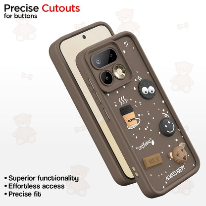 Pikkme brown Bear Coffee phone cover for Realme 16 Pro 5G – photo 6