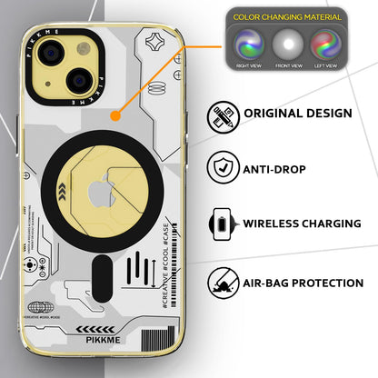Pikkme iPhone 14 Printmagsafe Back Cover (White)