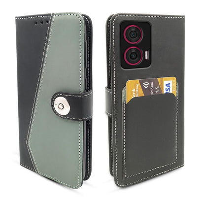 Grey mobile flip cover for Moto Edge 50 Fusion/G96 5G – Pikkme