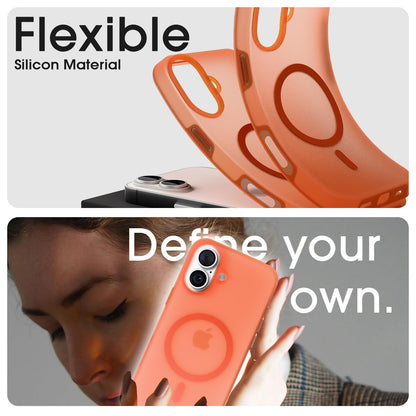Orange Soft Silicone mobile back cover for iPhone 16 – Pikkme – photo 5