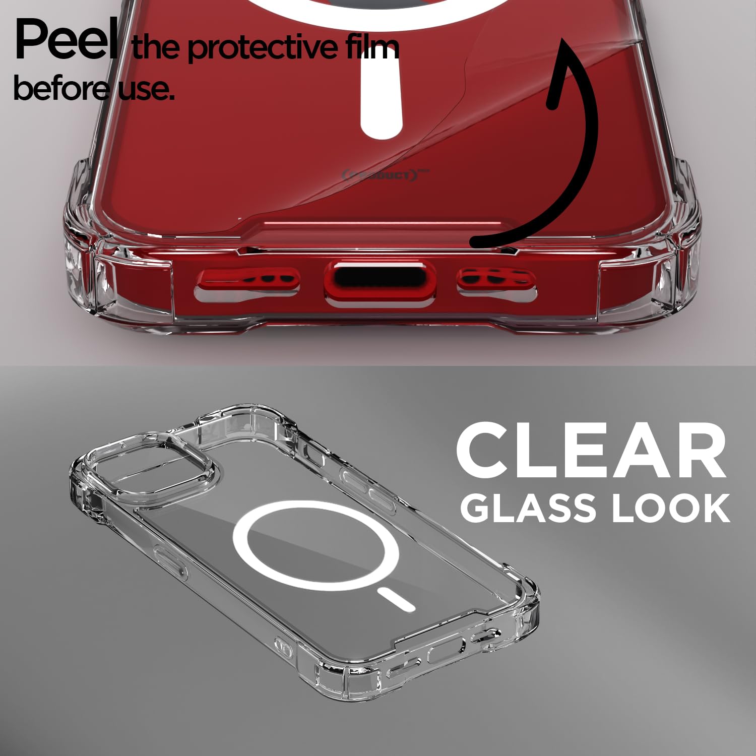 Pikkme transparent mag-safe MagSafe mobile back cover for iPhone 13 – photo 3