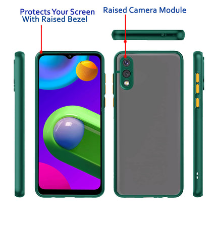 Green Hybrid back cover for Samsung M02 – Pikkme – photo 3
