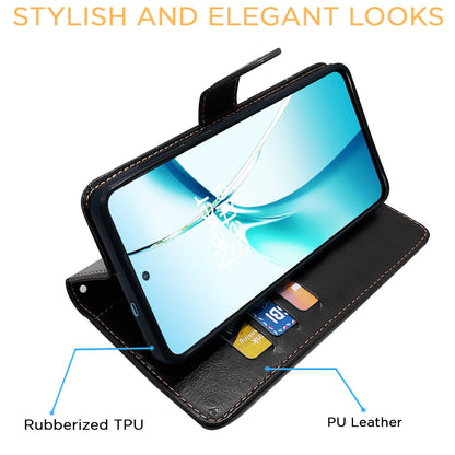 Pikkme black & brown flip case for OnePlus Nord CE 4 Lite 5G – photo 5