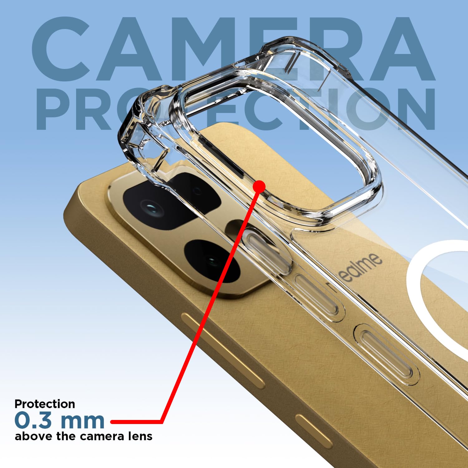 Pikkme transparent mag-safe mobile back cover for Realme 16 Pro Plus 5G – photo 5